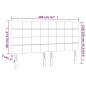 Testiera a LED Tortora 160x5x118/128 cm in Tessuto Testiera a LED Tortora 160x5x118/128 cm in Tessuto