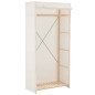 vidaXL Armadio Bianco 79x40x170 cm in Tessuto vidaXL Armadio Bianco 79x40x170 cm in Tessuto
