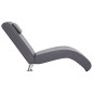 vidaXL Sdraio con Cuscino Grigio in Similpelle vidaXL Sdraio con Cuscino Grigio in Similpelle
