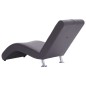 vidaXL Sdraio con Cuscino Grigio in Similpelle vidaXL Sdraio con Cuscino Grigio in Similpelle