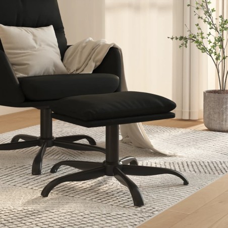 vidaXL Sgabello Nero 60x60x36 cm in Microfibra