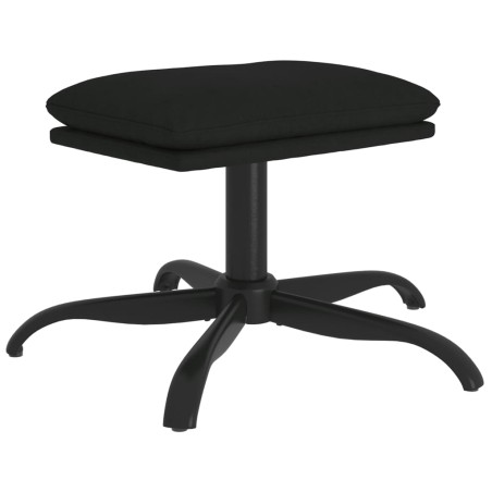 vidaXL Sgabello Nero 60x60x36 cm in Microfibra