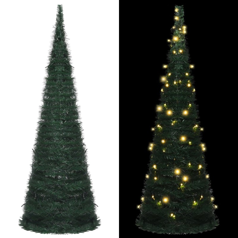 vidaXL Albero di Natale Artificiale Pop-up Stringa a LED Verde 180 cm vidaXL Albero di Natale Artificiale Pop-up Stringa a LED Verde 180 cm