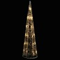 vidaXL Piramide Decorativa Cono Luce LED Acrilico Bianco Caldo 60 cm vidaXL Piramide Decorativa Cono Luce LED Acrilico Bianco Caldo 60 cm