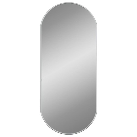 vidaXL Specchio da Parete Argento 70x30 cm Ovale