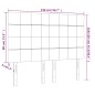 Testiera a LED Crema 144x5x118/128 cm in Tessuto Testiera a LED Crema 144x5x118/128 cm in Tessuto