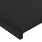 Testiera a LED Nera 160x5x118/128 cm in Similpelle Testiera a LED Nera 160x5x118/128 cm in Similpelle