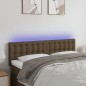 Testiera a LED Marrone Scuro 144x5x78/88 cm in Tessuto Testiera a LED Marrone Scuro 144x5x78/88 cm in Tessuto