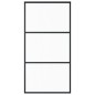 vidaXL Porta Scorrevole e Kit Montaggio Vetro ESG Alluminio 102x205cm vidaXL Porta Scorrevole e Kit Montaggio Vetro ESG Alluminio 102x205cm