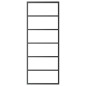 vidaXL Porta Scorrevole con Kit Montaggio Vetro ESG Alluminio 76x205cm