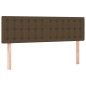 Testiera a LED Marrone Scuro 144x5x78/88 cm in Tessuto Testiera a LED Marrone Scuro 144x5x78/88 cm in Tessuto