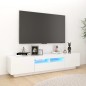 vidaXL Mobile Porta TV con Luci LED Bianco 180x35x40 cm vidaXL Mobile Porta TV con Luci LED Bianco 180x35x40 cm