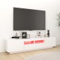 vidaXL Mobile Porta TV con Luci LED Bianco 180x35x40 cm vidaXL Mobile Porta TV con Luci LED Bianco 180x35x40 cm
