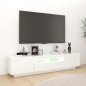 vidaXL Mobile Porta TV con Luci LED Bianco 180x35x40 cm vidaXL Mobile Porta TV con Luci LED Bianco 180x35x40 cm