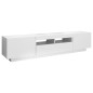 vidaXL Mobile Porta TV con Luci LED Bianco 180x35x40 cm vidaXL Mobile Porta TV con Luci LED Bianco 180x35x40 cm