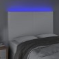 Testiera a LED Bianco 144x5x118/128 cm in Similpelle Testiera a LED Bianco 144x5x118/128 cm in Similpelle