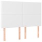 Testiera a LED Bianco 144x5x118/128 cm in Similpelle Testiera a LED Bianco 144x5x118/128 cm in Similpelle