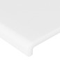 Testiera a LED Bianco 144x5x118/128 cm in Similpelle Testiera a LED Bianco 144x5x118/128 cm in Similpelle