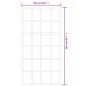 vidaXL Porta Scorrevole e Kit Montaggio Vetro ESG Alluminio 102x205 cm
