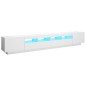 vidaXL Mobile Porta TV con Luci LED Bianco 260x35x40 cm vidaXL Mobile Porta TV con Luci LED Bianco 260x35x40 cm