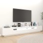 vidaXL Mobile Porta TV con Luci LED Bianco 260x35x40 cm vidaXL Mobile Porta TV con Luci LED Bianco 260x35x40 cm
