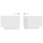 vidaXL Mobile Porta TV con Luci LED Bianco 260x35x40 cm vidaXL Mobile Porta TV con Luci LED Bianco 260x35x40 cm