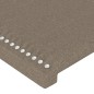 Testiera a LED Tortora 144x5x118/128 cm in Tessuto Testiera a LED Tortora 144x5x118/128 cm in Tessuto