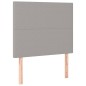 Testiera a LED Grigio Chiaro 80x5x118/128 cm in Tessuto Testiera a LED Grigio Chiaro 80x5x118/128 cm in Tessuto