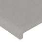 Testiera a LED Grigio Chiaro 80x5x118/128 cm in Tessuto Testiera a LED Grigio Chiaro 80x5x118/128 cm in Tessuto