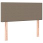 vidaXL Giroletto a Molle con Materasso Tortora 90x200 cm inTessuto