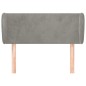 Testiera ad Orecchio Grigio Chiaro 83x23x78/88 cm in Velluto Testiera ad Orecchio Grigio Chiaro 83x23x78/88 cm in Velluto