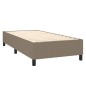 vidaXL Giroletto a Molle con Materasso Tortora 90x200 cm inTessuto