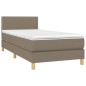 vidaXL Letto a Molle con Materasso e LED Tortora 90x200 cm in Tessuto vidaXL Letto a Molle con Materasso e LED Tortora 90x200 cm in Tessuto