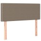 vidaXL Letto a Molle con Materasso e LED Tortora 90x200 cm in Tessuto vidaXL Letto a Molle con Materasso e LED Tortora 90x200 cm in Tessuto