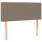 vidaXL Giroletto a Molle con Materasso Tortora 90x200 cm inTessuto
