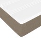 vidaXL Giroletto a Molle con Materasso Tortora 90x200 cm inTessuto