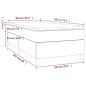 vidaXL Giroletto a Molle con Materasso Tortora 90x200 cm inTessuto