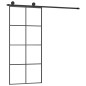 vidaXL Porta Scorrevole con Ferramenta 90x205cm Vetro ESG Alluminio vidaXL Porta Scorrevole con Ferramenta 90x205cm Vetro ESG Alluminio