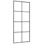 vidaXL Porta Scorrevole con Ferramenta 90x205cm Vetro ESG Alluminio vidaXL Porta Scorrevole con Ferramenta 90x205cm Vetro ESG Alluminio