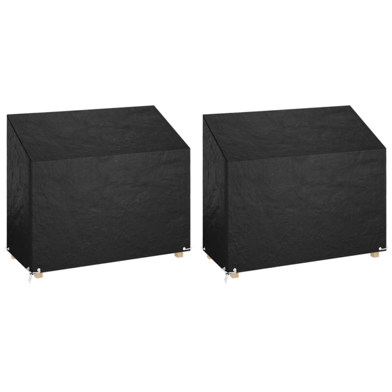 vidaXL Copri Panche Giardino 2pz 8Occhielli 160x70x70/88cm Polietilene vidaXL Copri Panche Giardino 2pz 8Occhielli 160x70x70/88cm Polietilene