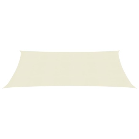 vidaXL Vela Parasole 160 g/m² Crema 2,5x5 m in HDPE 