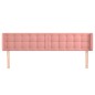 Testiera ad Orecchio Rosa 203x16x78/88 cm in Velluto Testiera ad Orecchio Rosa 203x16x78/88 cm in Velluto