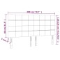 Testiera a LED tortora 200x5x118/128cm in Tessuto Testiera a LED tortora 200x5x118/128cm in Tessuto
