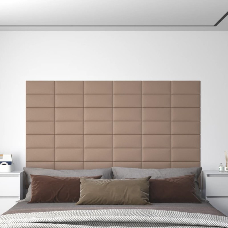 Pannelli Murali 12 pz Cappuccino 30x15 cm in Similpelle 0,54 m² Pannelli Murali 12 pz Cappuccino 30x15 cm in Similpelle 0,54 m²