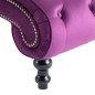 vidaXL Sdraio Viola in Velluto vidaXL Sdraio Viola in Velluto