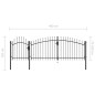 vidaXL Cancello da Giardino in Acciaio 1,5x4 m Nero vidaXL Cancello da Giardino in Acciaio 1,5x4 m Nero