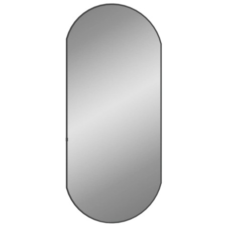 vidaXL Specchio da Parete Nero 90x40 cm Ovale