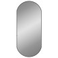 vidaXL Specchio da Parete Nero 90x40 cm Ovale