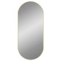 vidaXL Specchio da Parete Dorato 100x45 cm Ovale