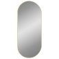 vidaXL Specchio da Parete Dorato 100x45 cm Ovale